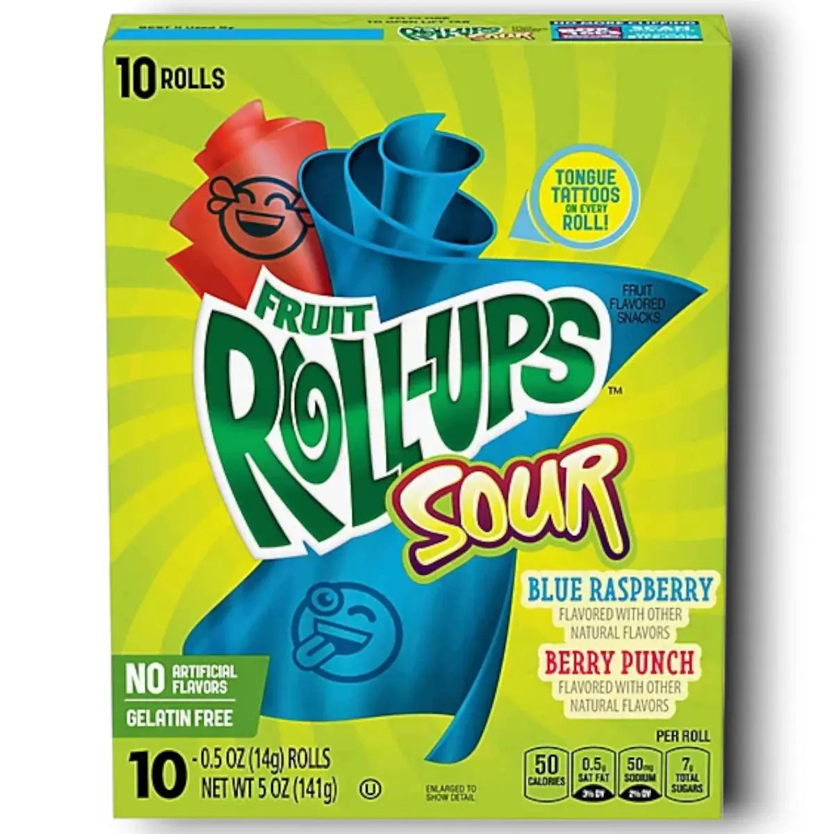 Snack Fruit Roll-Ups saveur acidulée