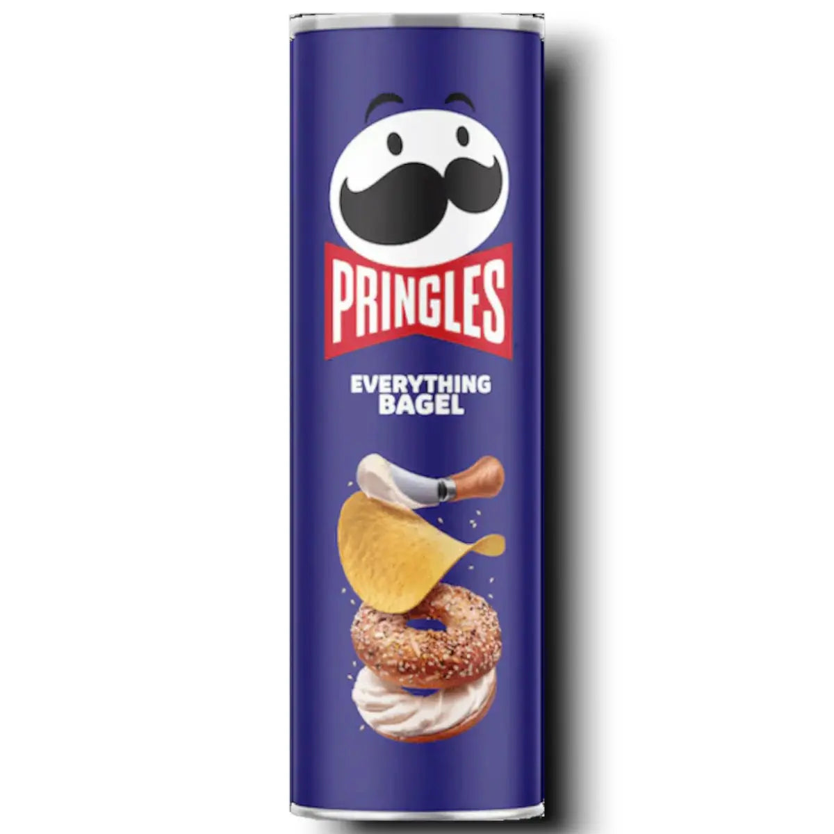 Pringles Everything Bagel packaging chips américaines