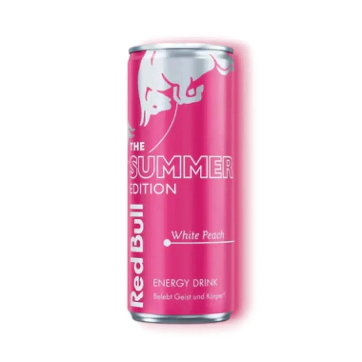 Canette Red Bull saveur pêche blanche
