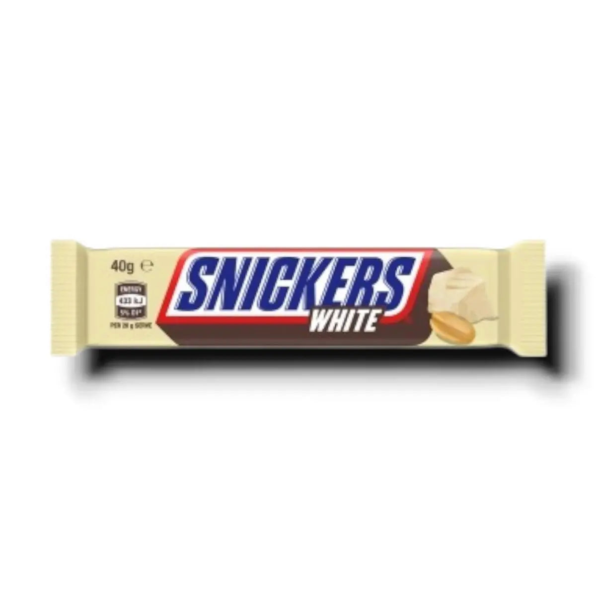Barre Snickers au chocolat blanc