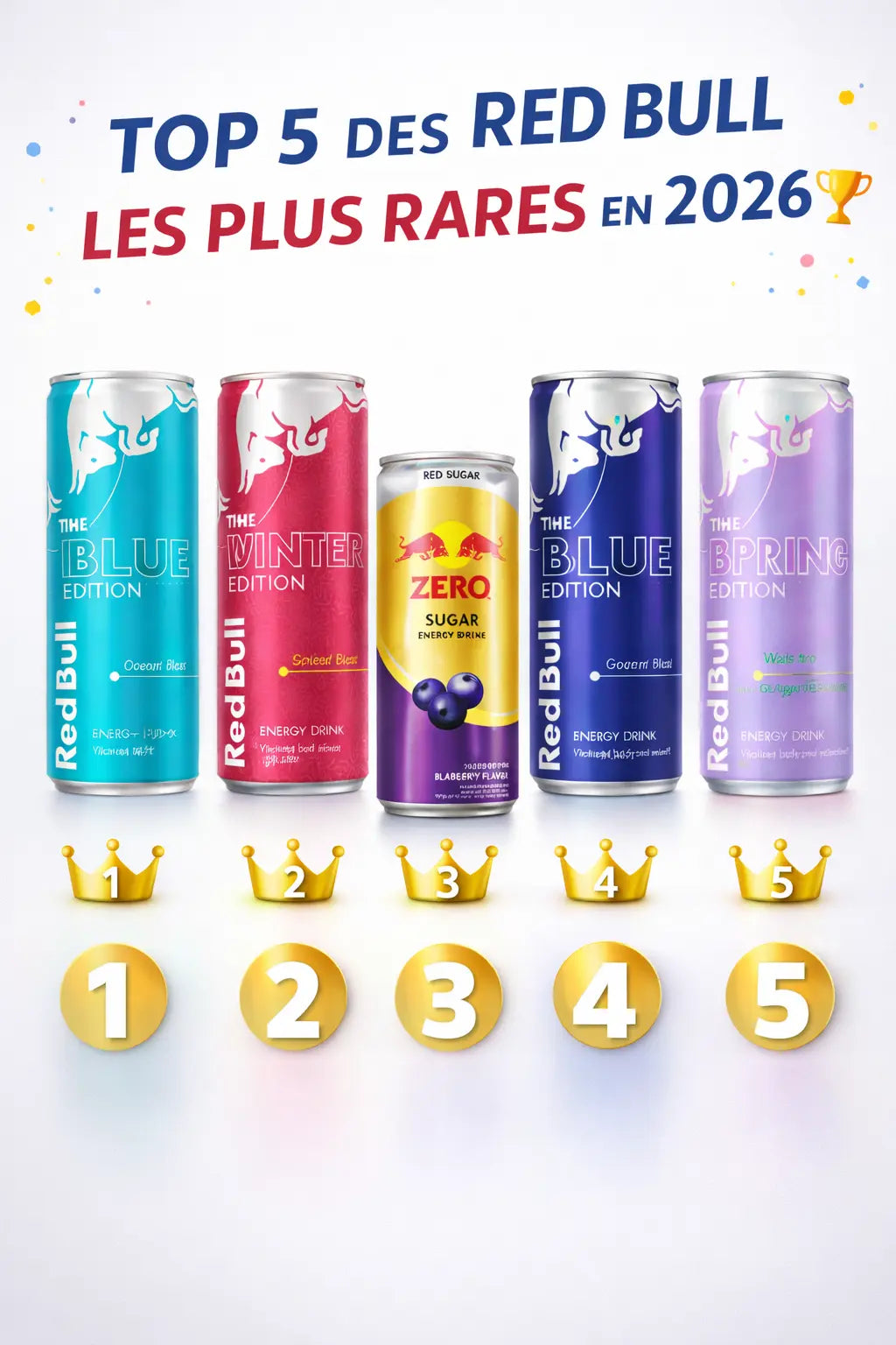 Top 5 des Red Bull les plus rares en 2026 🏆