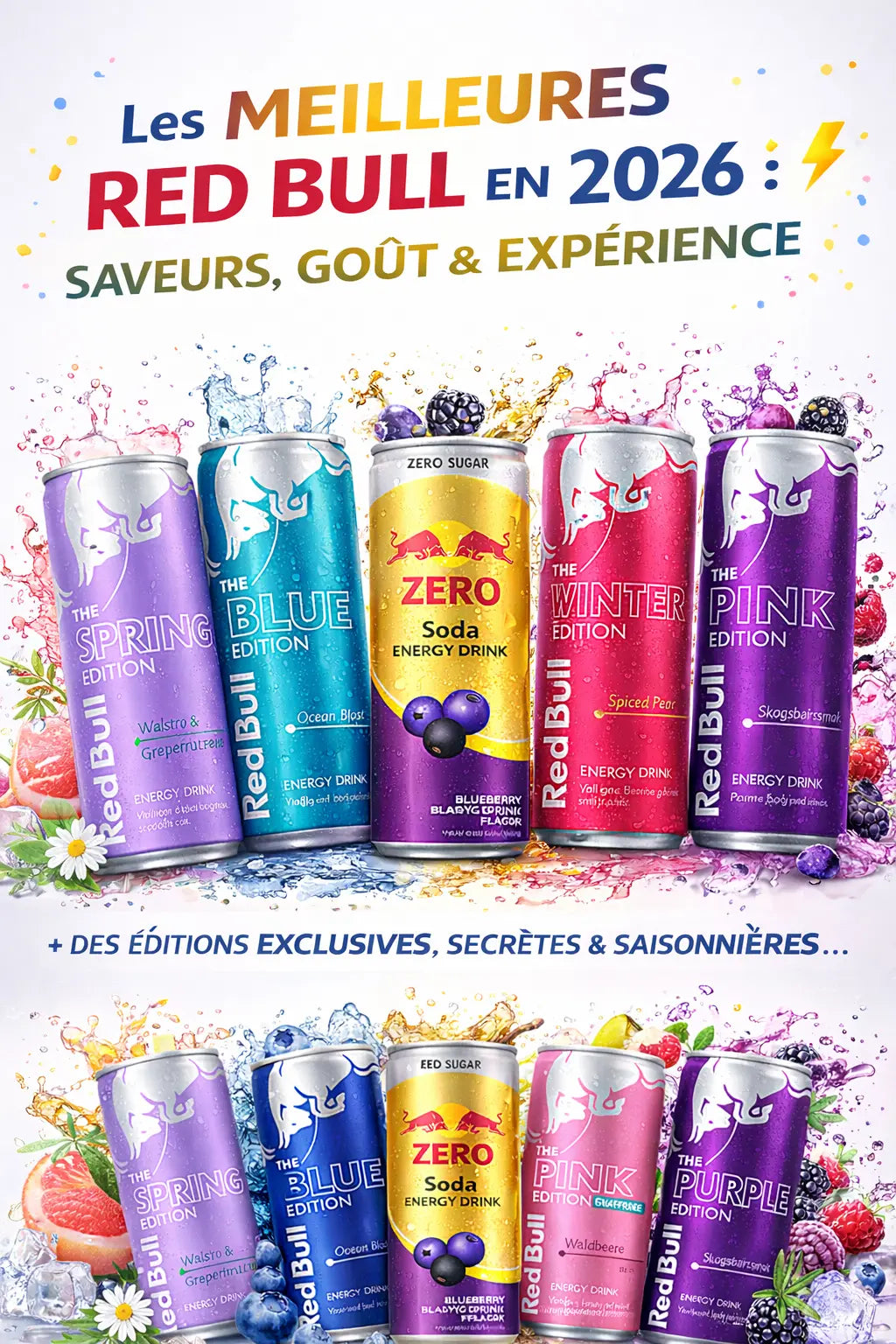 Les meilleures Red Bull en 2026 : saveurs, goût et expérience ⚡