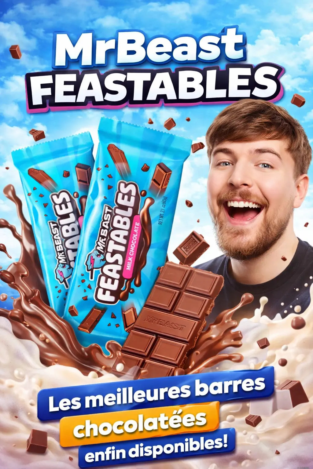 MrBeast Feastables : Les meilleures barres chocolatées enfin disponibles !