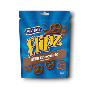 Bretzels Flipz enrobés de chocolat au lait