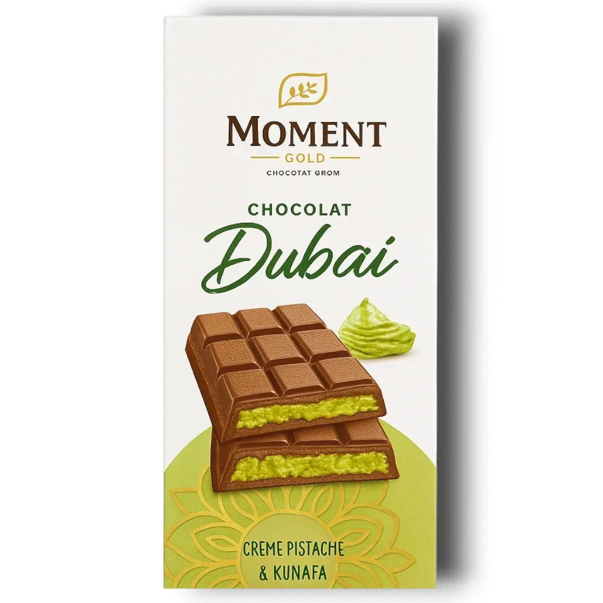 Chocolat Moment saveur kunafe style Dubai