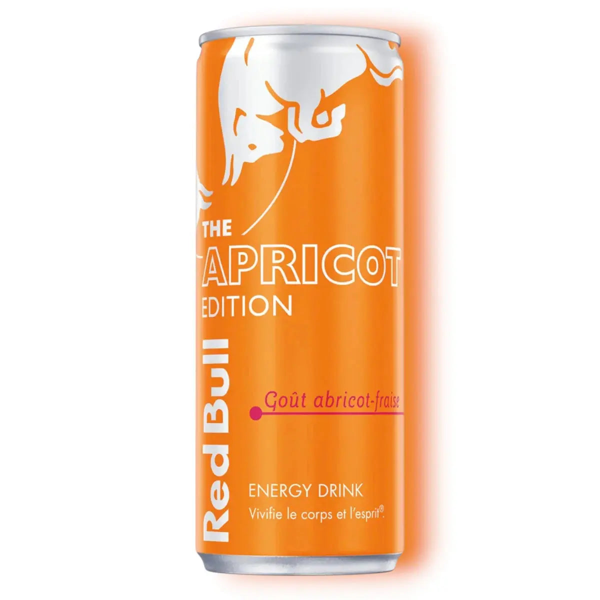 Canette Red Bull saveur abricot et fraise