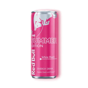 Canette Red Bull saveur pêche blanche