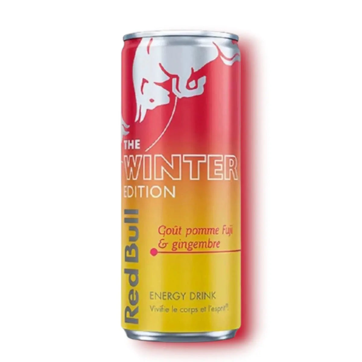 Canette Red Bull saveur pomme Fuji et gingembre