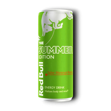 Canette Red Bull Summer Edition saveur banane maracuja